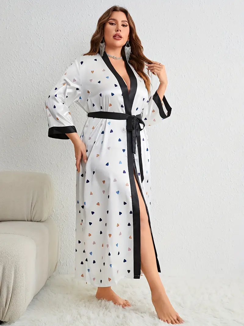 Peignoir de Bain Élégante Grande Taille – Image 4