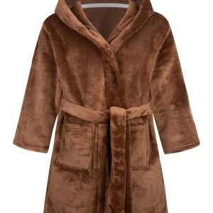 Peignoir de Bain Enfant Doux avec Capuche