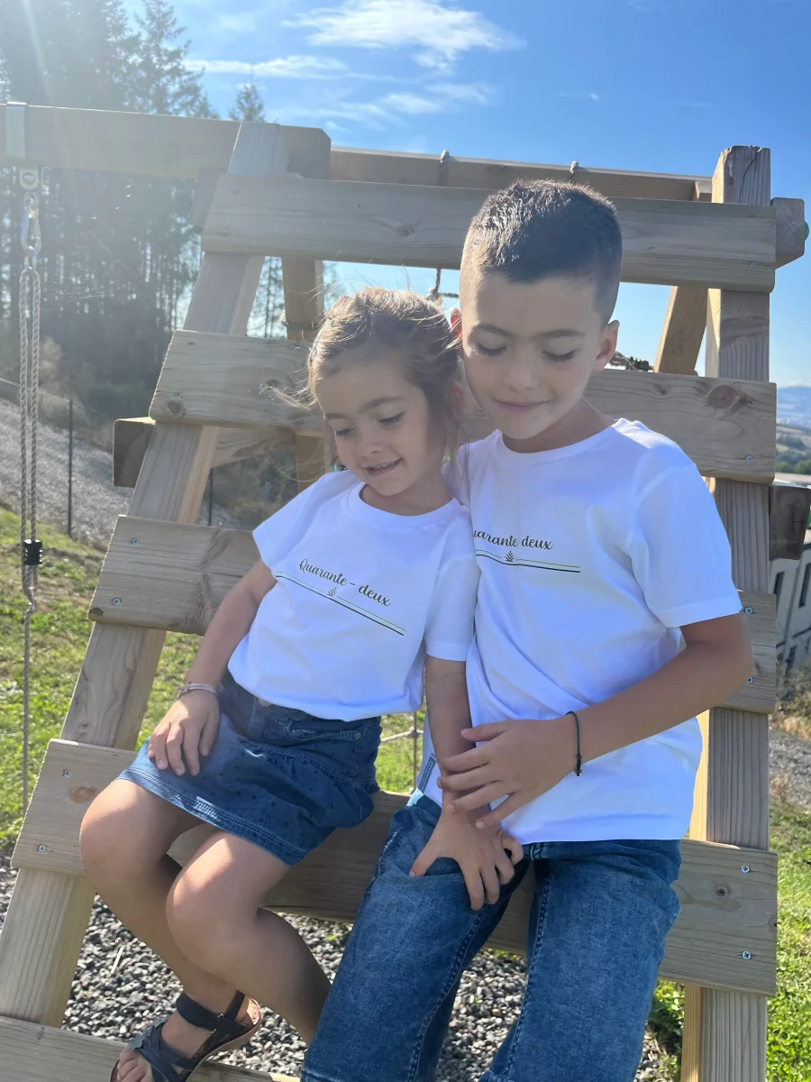 Tee-shirt 42 blanc enfant – Image 5