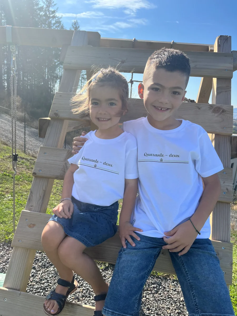 Tee-shirt 42 blanc enfant – Image 7