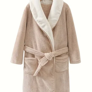 Peignoir de Bain Enfant avec Ceinture et Poches