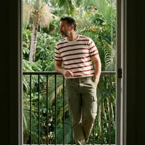 Chile pantalone cargo uomo in raso stretch extra slim fit ①