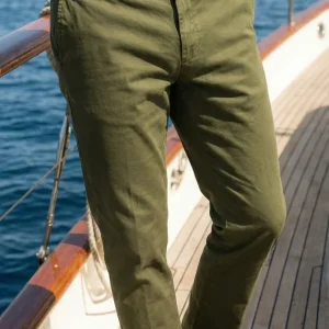 New York pantalone chino uomo in gabardina stretch regular fit ①