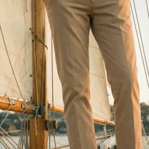 New York pantalone chino uomo in gabardina stretch regular fit ①