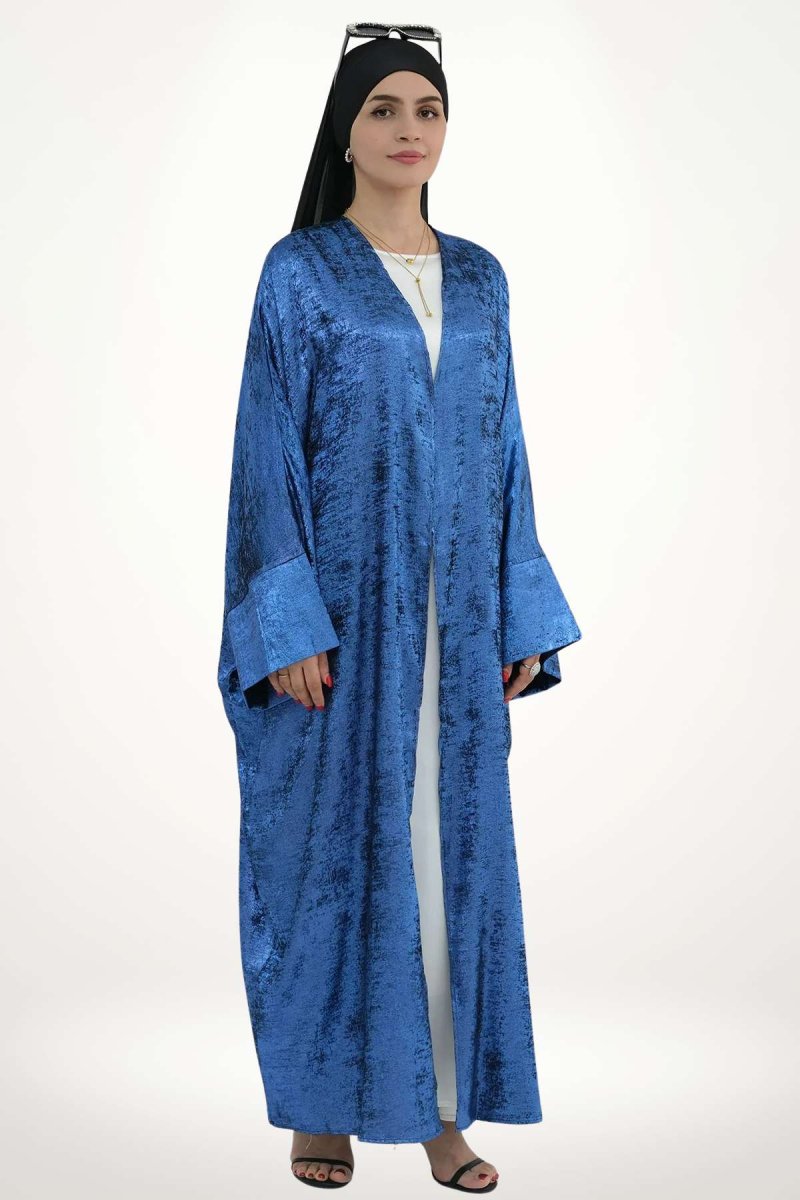 Kimono Abaya Femme | Pureté et douceur en bleu – Image 2