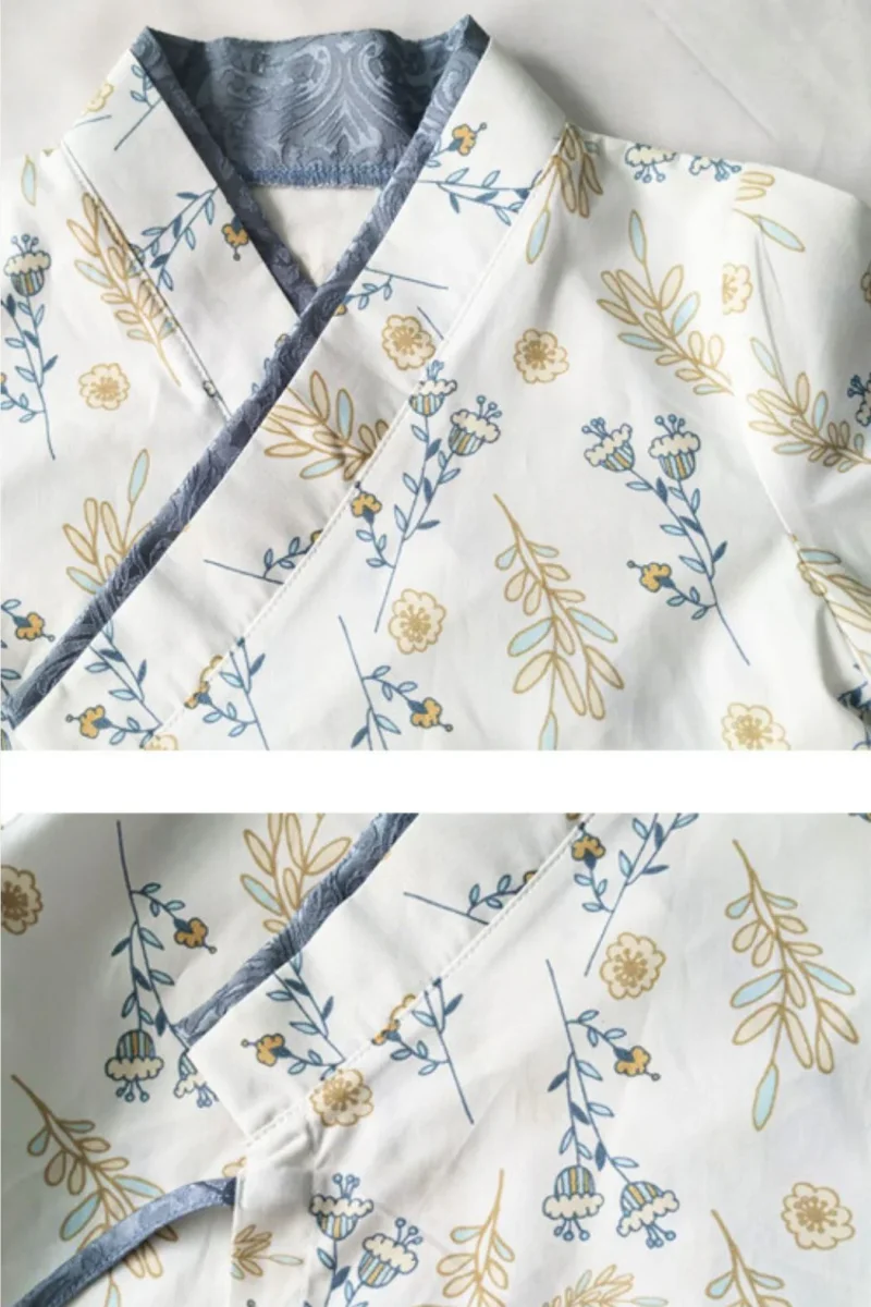 Haori Bébé Fille Bleu Gris | Élégance Japonaise – Image 4