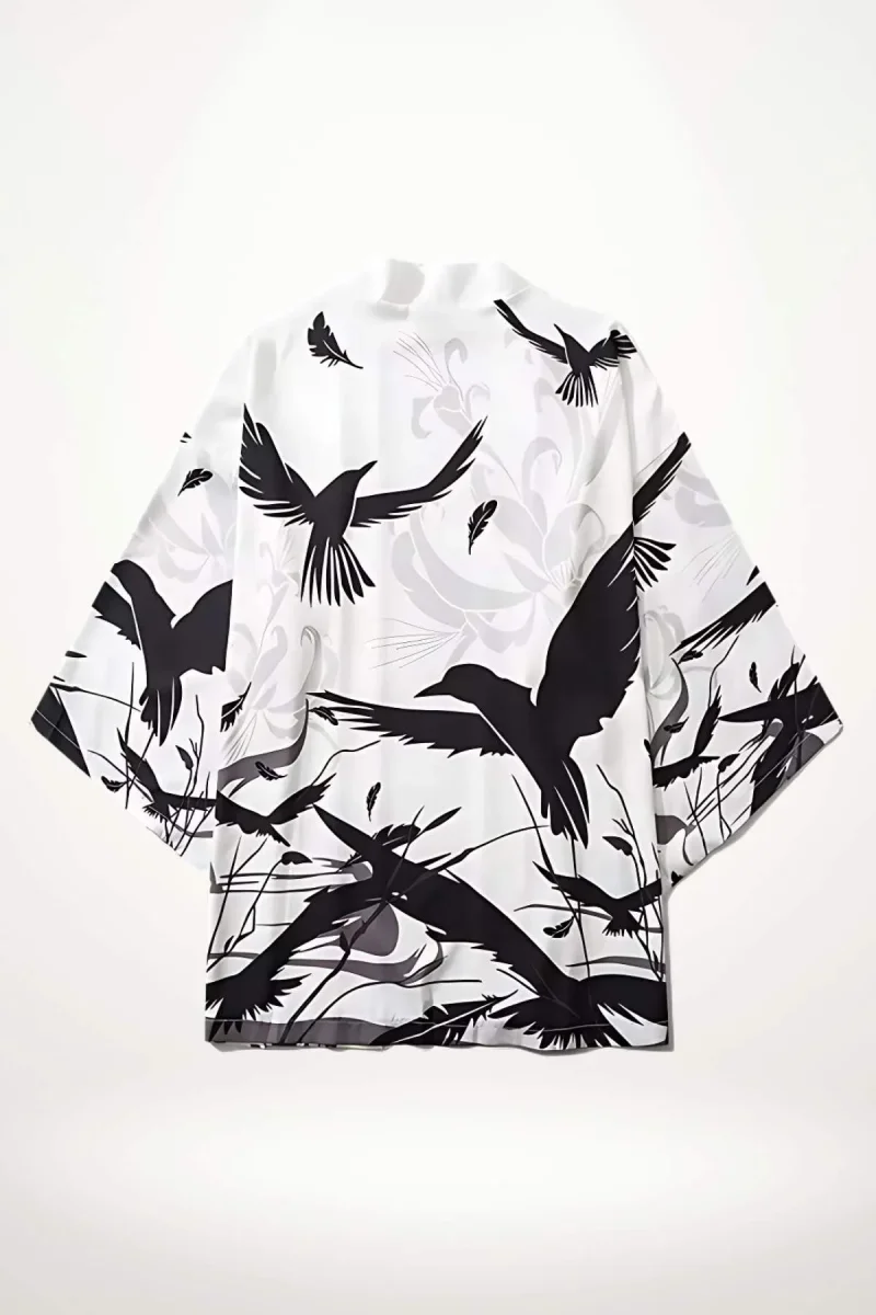 Kimono Femme Blanc | Style Tokyo Minimal – Image 4