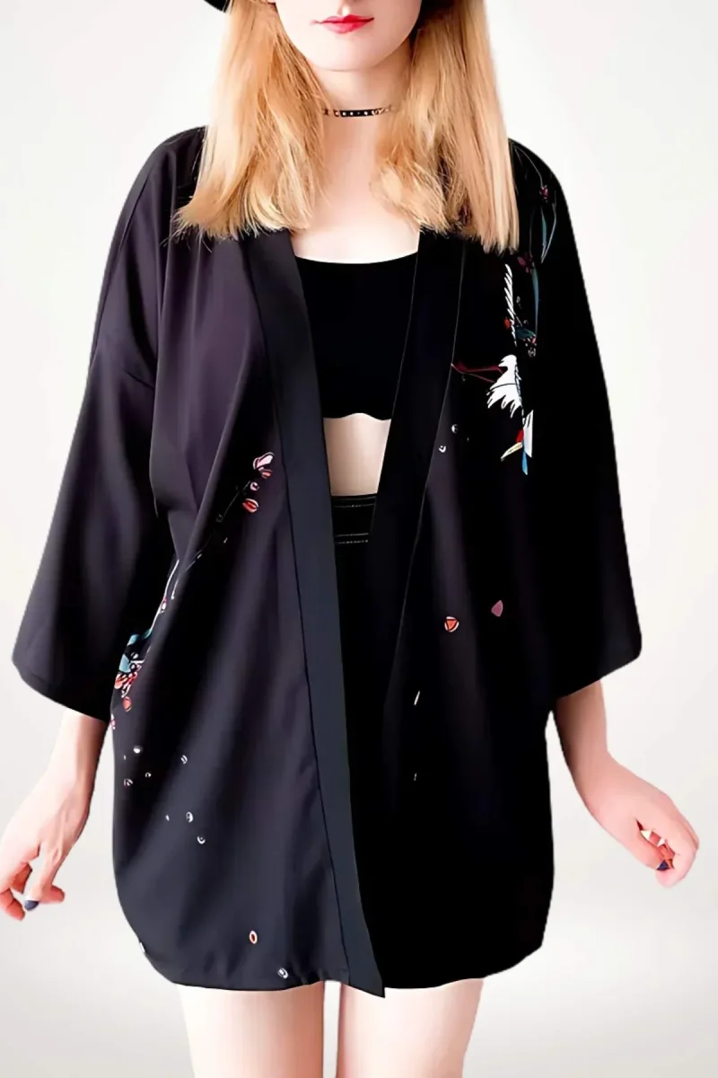 Kimono Femme Court | Look Manga Urbain – Image 3