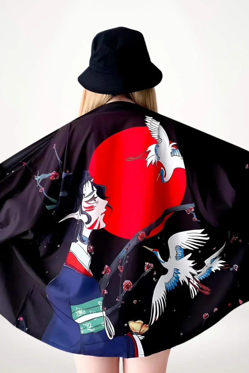 Kimono Femme Court | Look Manga Urbain
