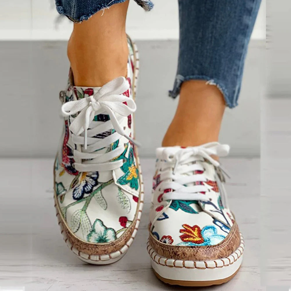 Baskets à fleurs tendance pour femmes | Confort – Image 7