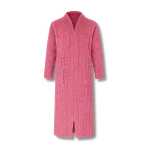 Peignoir Femme Polaire Long avec Zip