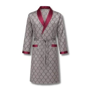 Peignoir Homme Luxe Satin Imprimé