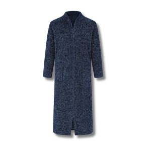 Peignoir Homme Polaire Long avec Zip