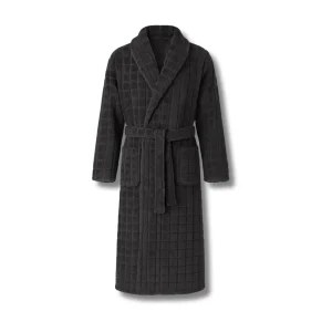 Peignoir Homme Polaire Motif Carré