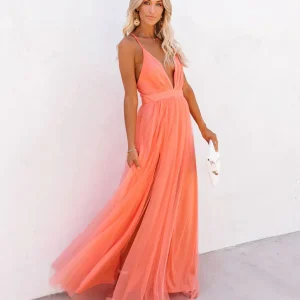 Robe élégante et fluide pour femme | Maxi