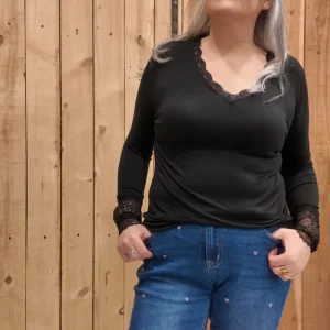 TS manches dentelles SAKURA