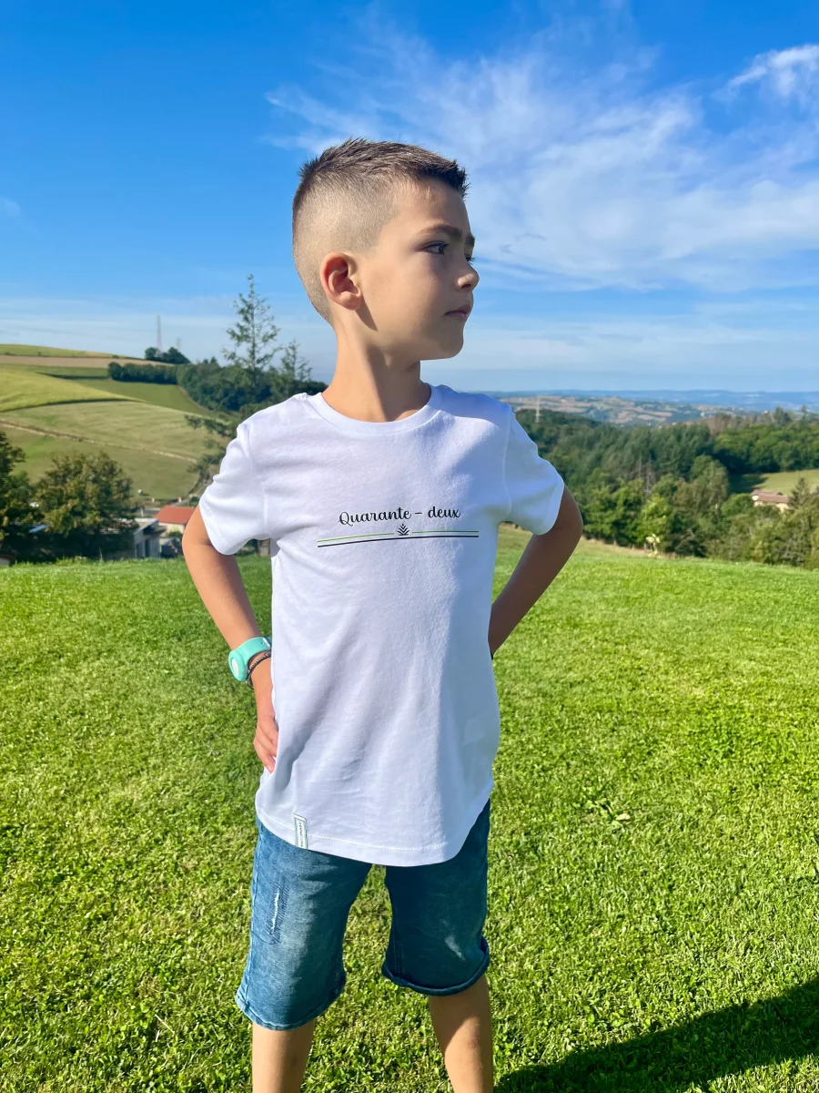 Tee-shirt 42 blanc enfant – Image 4