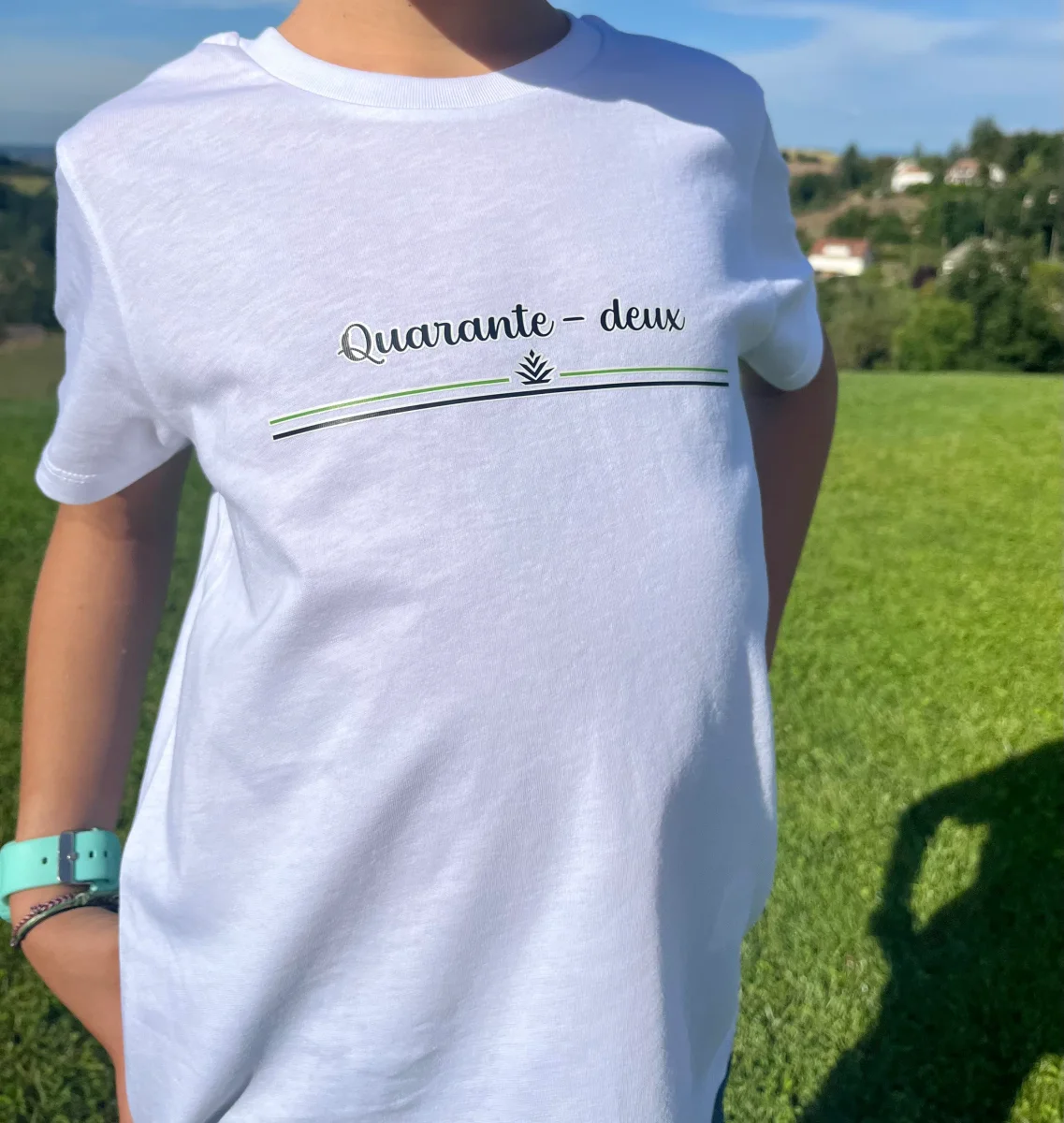 Tee-shirt 42 blanc enfant – Image 6