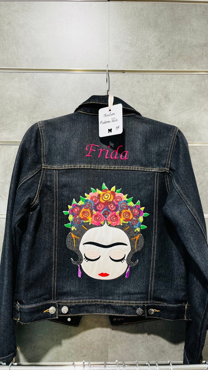 Veste custom "Frida Khalo"